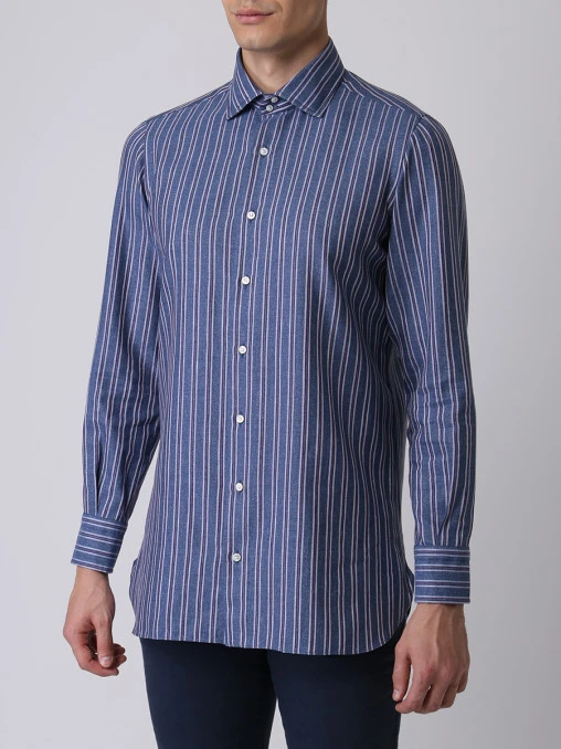 Рубашка Regular Fit в полоску STILE LATINO