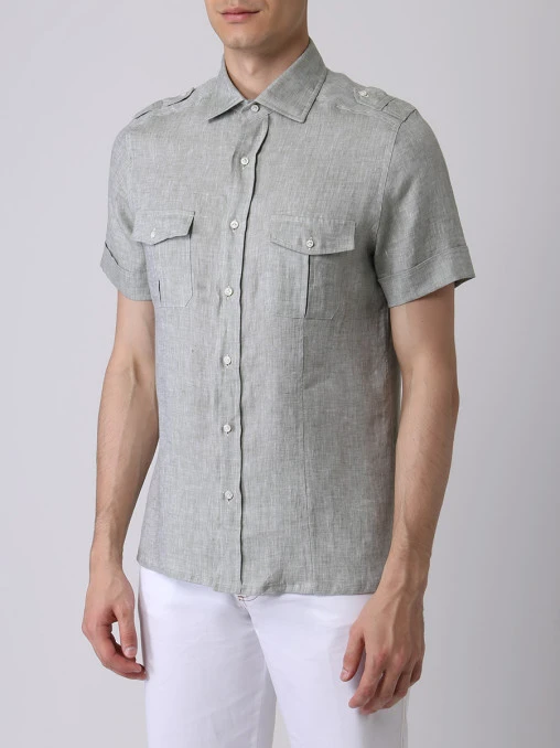 Рубашка Regular Fit льняная STILE LATINO