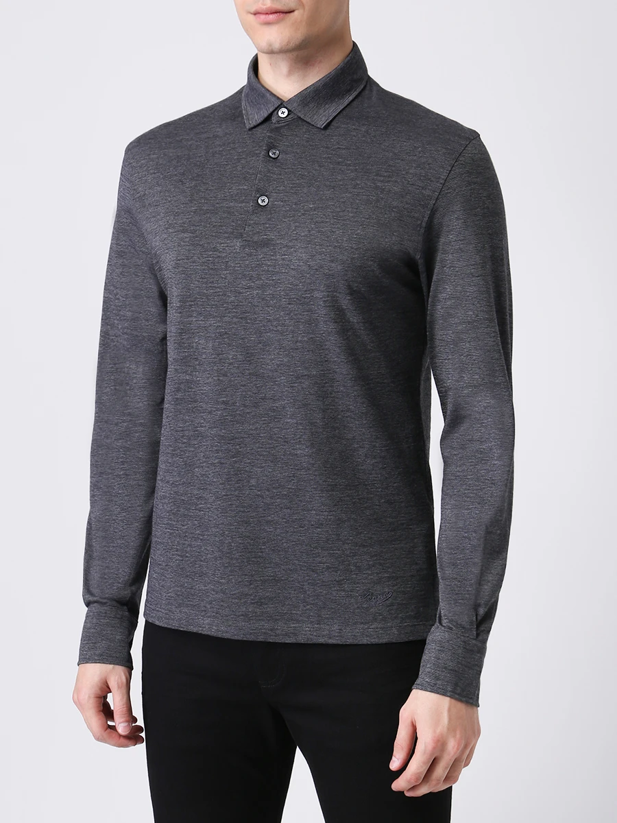 Поло из шерсти и хлопка