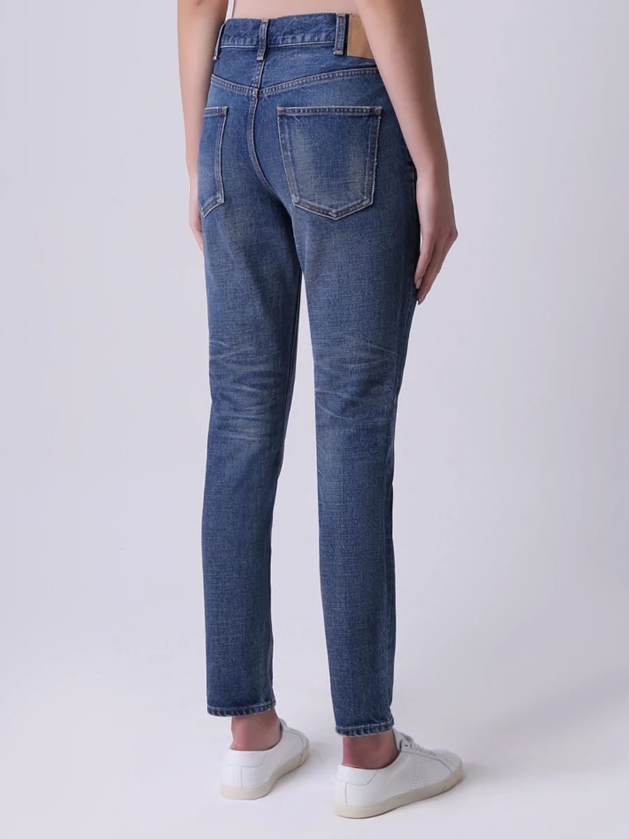 Джинсы хлопковые зауженные