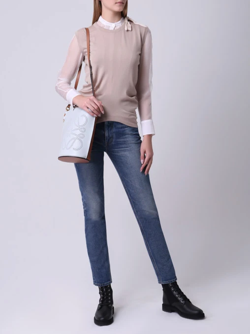 Джинсы хлопковые зауженные CELINE