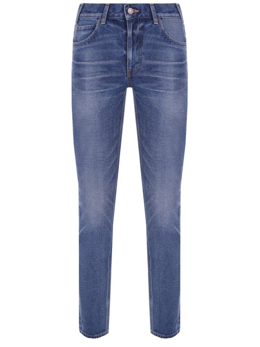 Джинсы хлопковые зауженные CELINE
