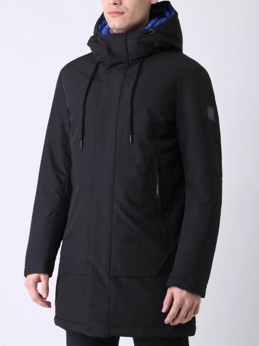 Куртка удлиненная с капюшоном