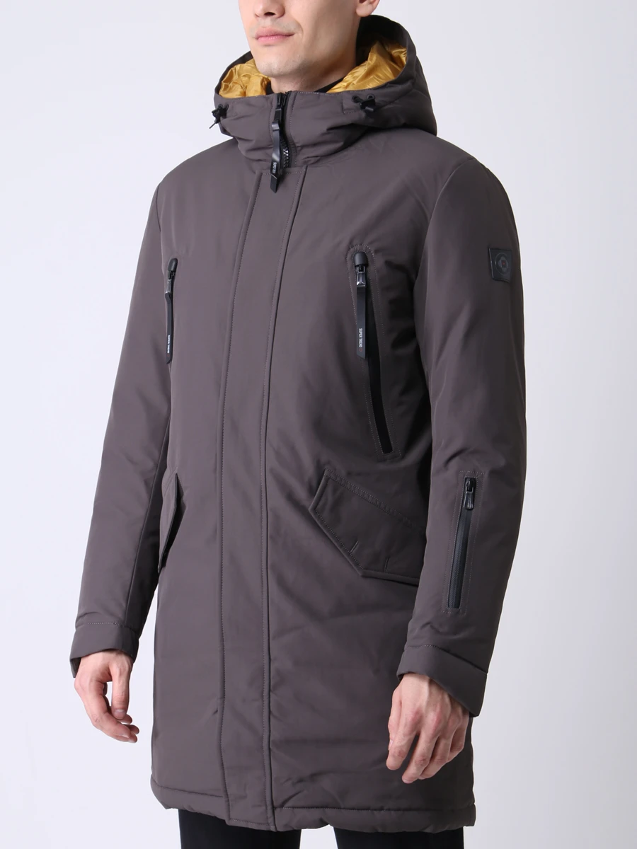 Куртка удлиненная с капюшоном