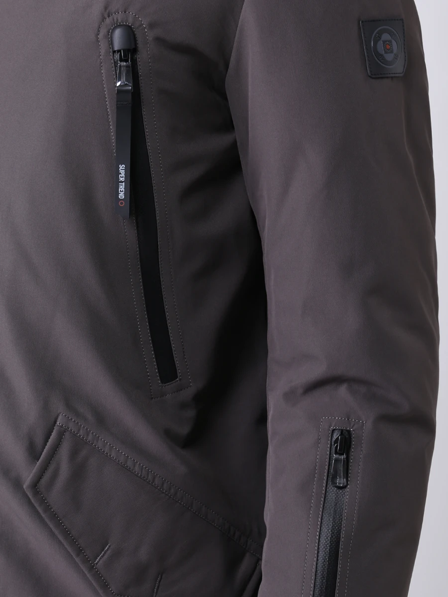 Куртка удлиненная с капюшоном