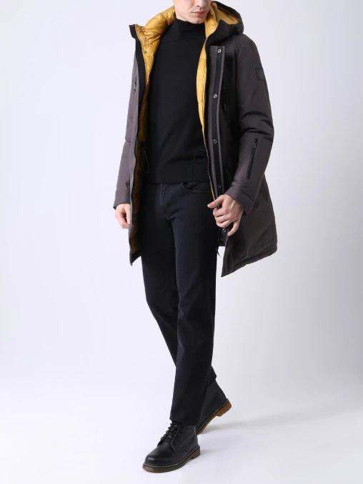Куртка удлиненная с капюшоном CUDGI