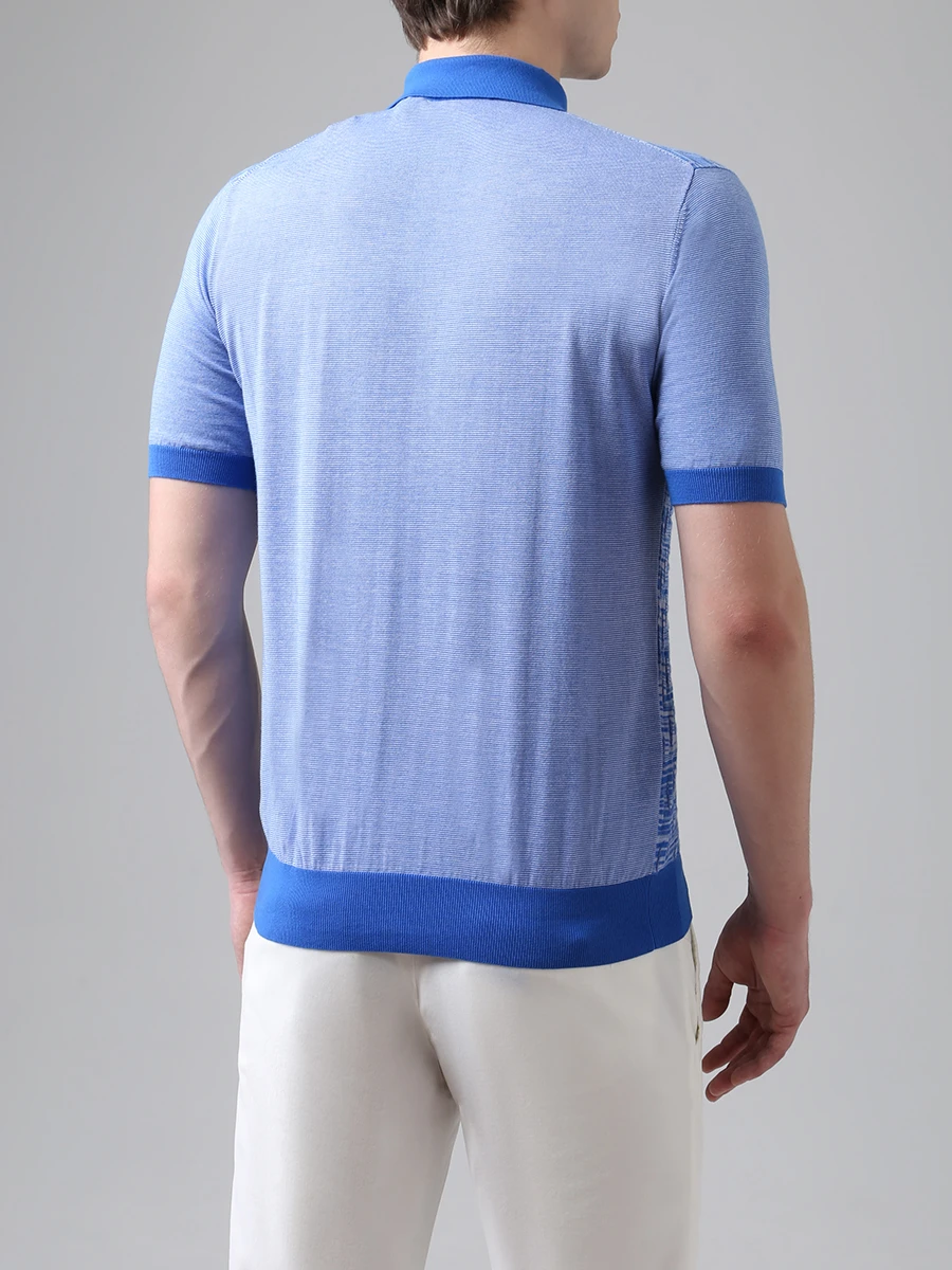 Поло хлопковое фактурное