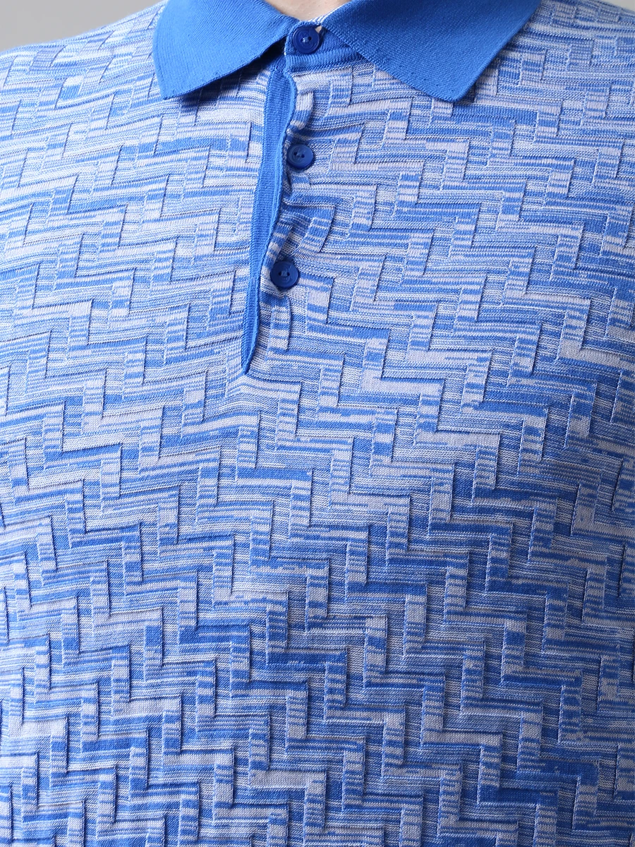 Поло хлопковое фактурное