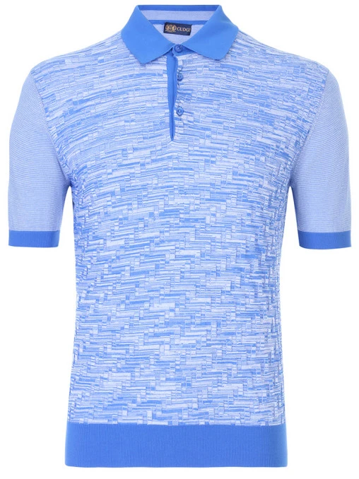 Поло хлопковое фактурное CUDGI