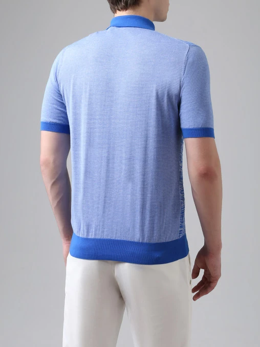 Поло хлопковое фактурное CUDGI