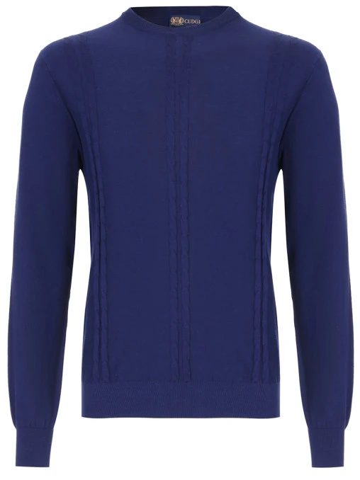 Джемпер хлопковый фактурный CUDGI