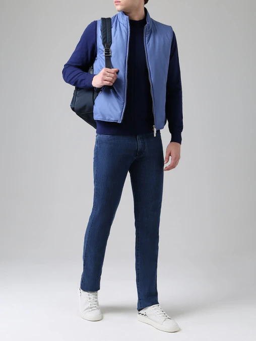 Джемпер хлопковый фактурный CUDGI