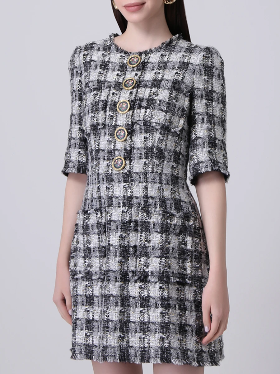 Платье в клетку