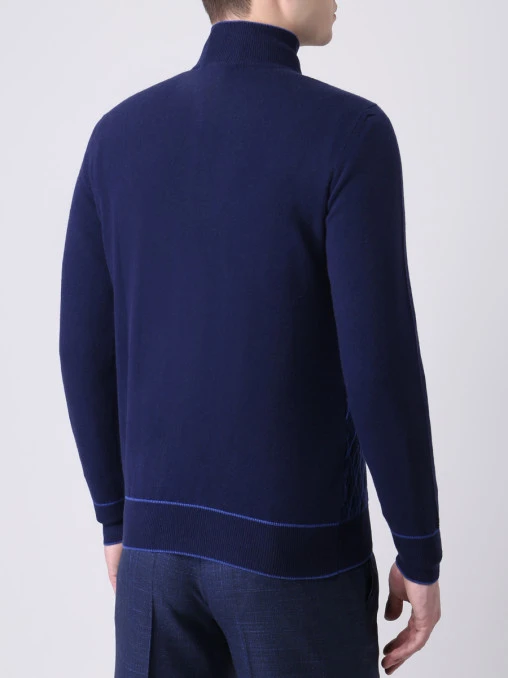 Джемпер шерстяной на молнии BERTOLO LUXURY MENSWEAR