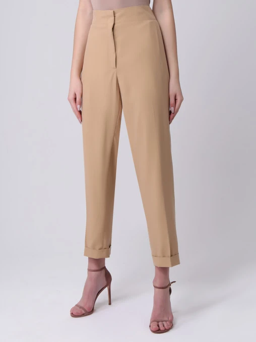Брюки шелковые укороченные S.FERRAGAMO