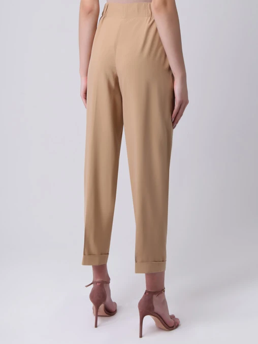 Брюки шелковые укороченные S.FERRAGAMO