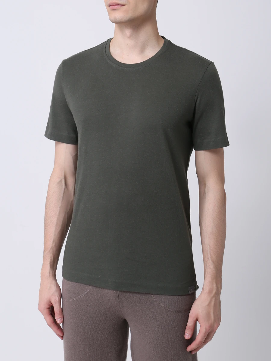 Футболка из хлопка и кашемира