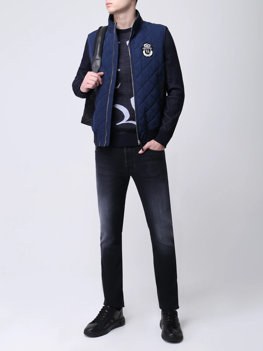 Джемпер шерстяной с принтом