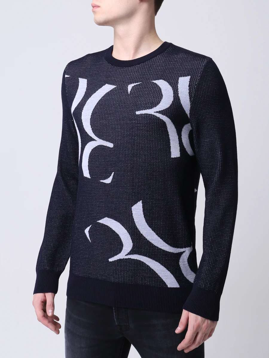 Джемпер шерстяной с принтом