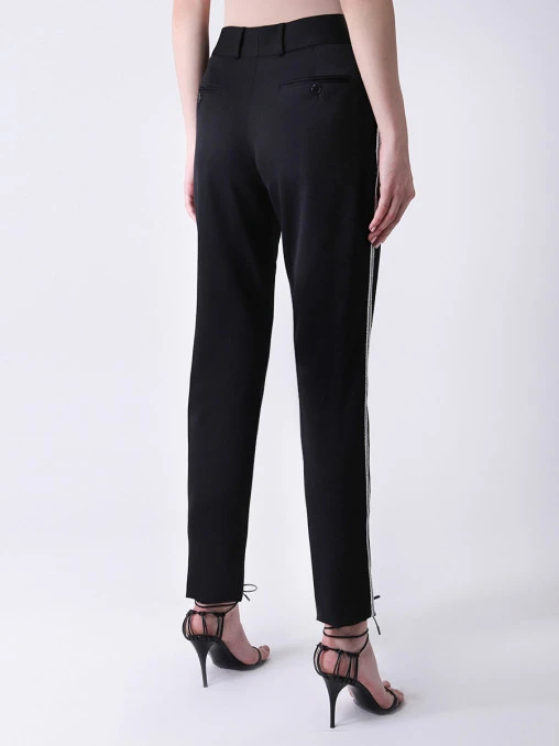 Брюки шерстяные SAINT LAURENT