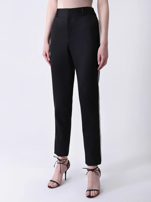 Брюки шерстяные SAINT LAURENT