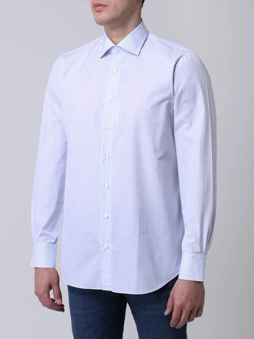 Рубашка Regular Fit в клетку CESARE ATTOLINI