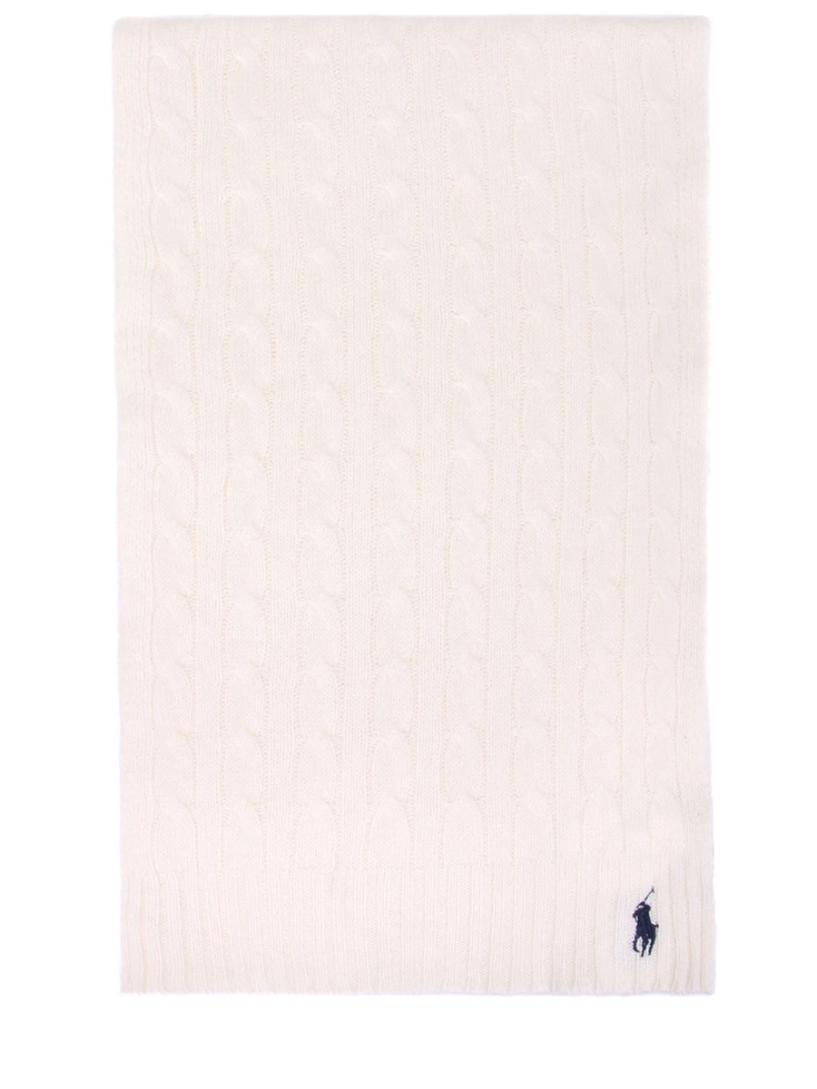 Шарф шерстяной вязаный