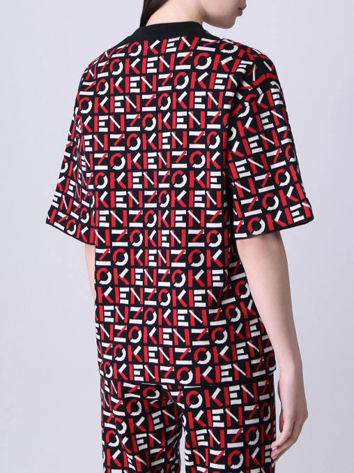 Костюм трикотажный с принтом KENZO