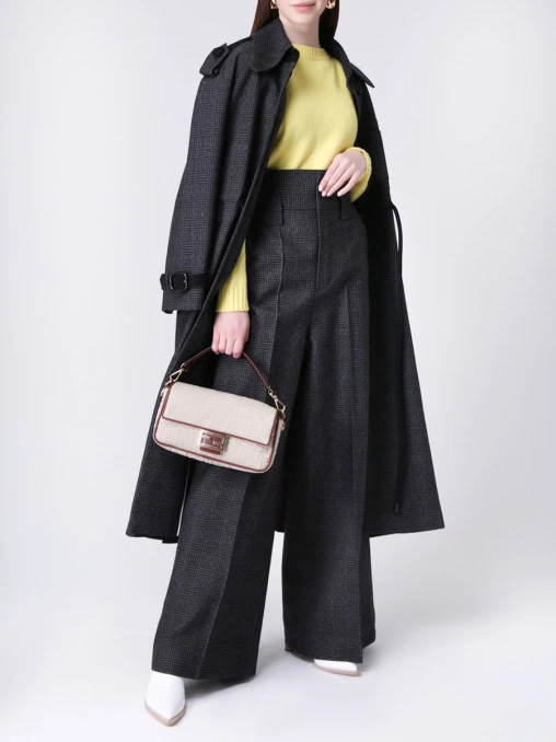 Брюки-палаццо шерстяные FENDI