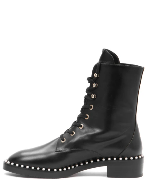 Ботинки кожаные STUART WEITZMAN
