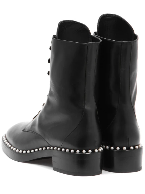 Ботинки кожаные STUART WEITZMAN