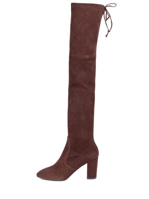 Ботфорты замшевые STUART WEITZMAN