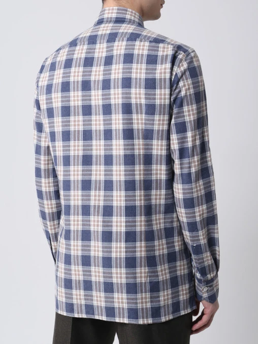 Рубашка Slim Fit в клетку KITON