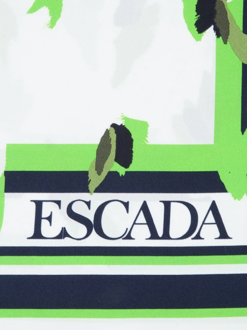 Платок шелковый с принтом ESCADA