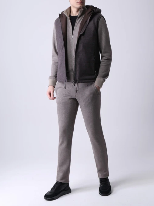 Жилет из хлопка и кашемира CAPOBIANCO