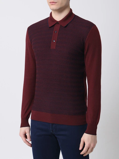 Поло из кашемира и шелка BERTOLO LUXURY MENSWEAR
