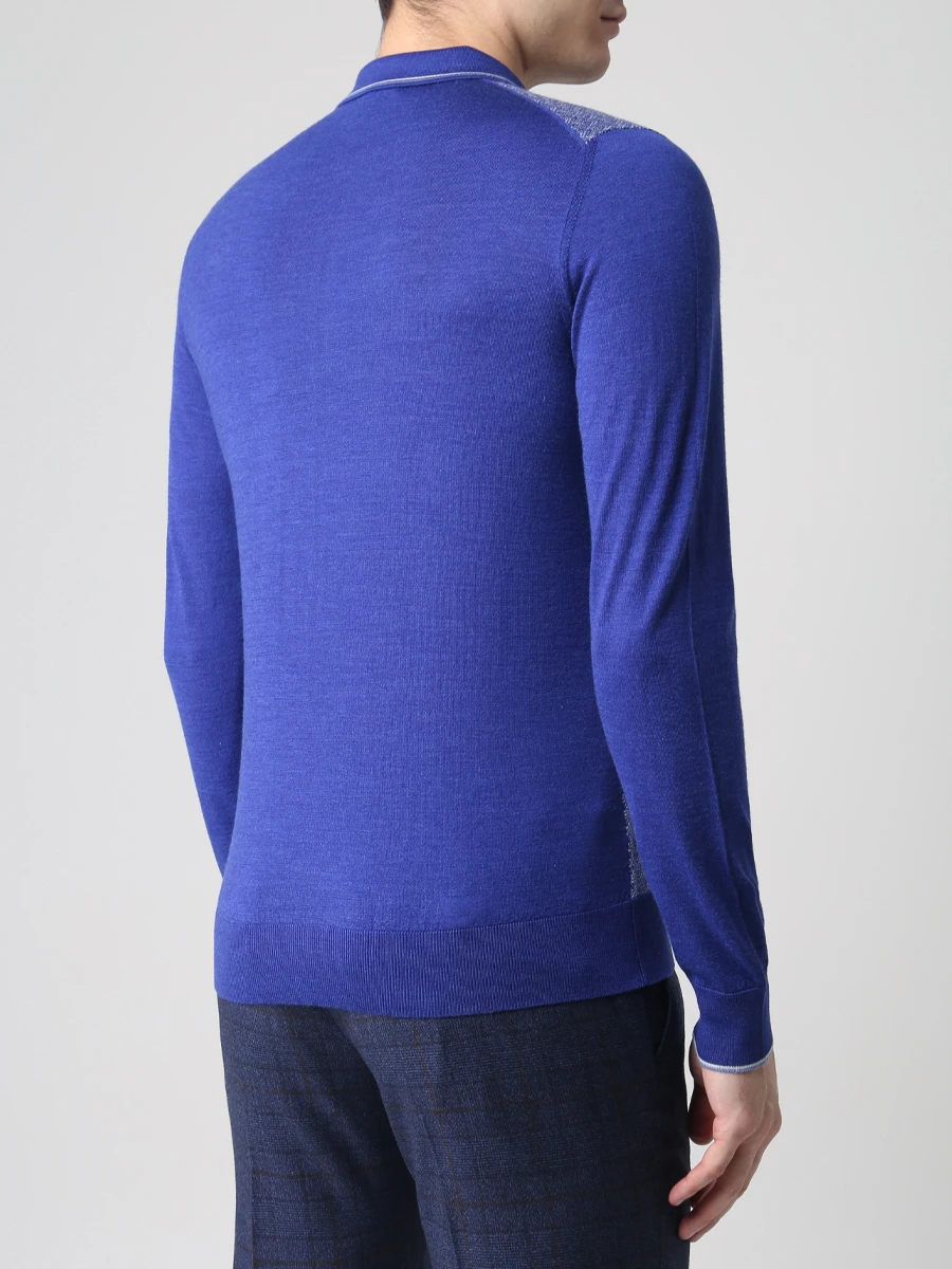 Поло из шерсти и шелка