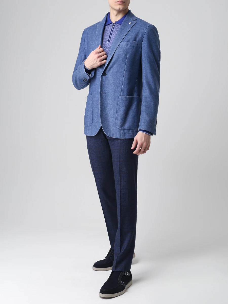 Поло из шерсти и шелка