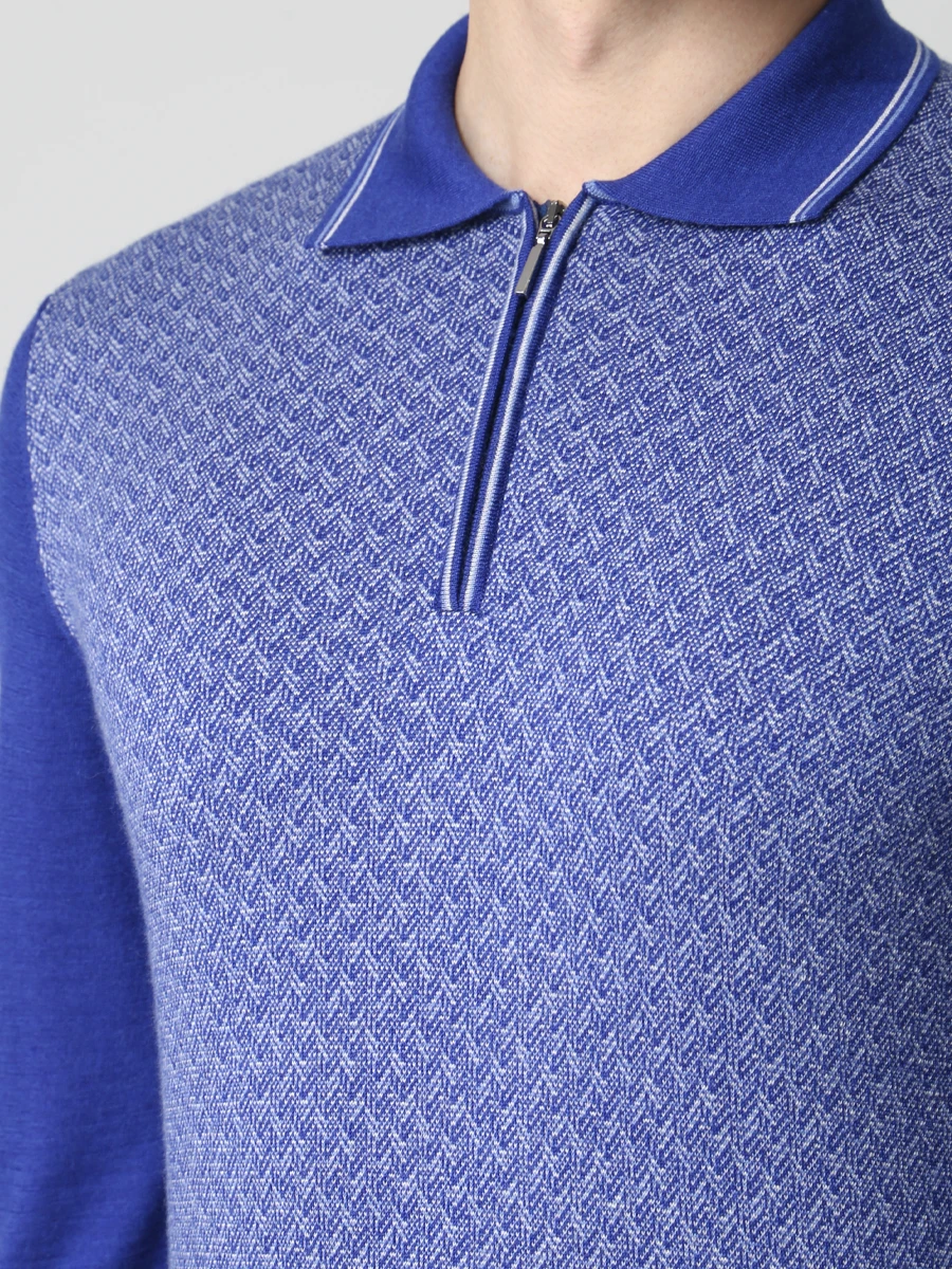 Поло из шерсти и шелка