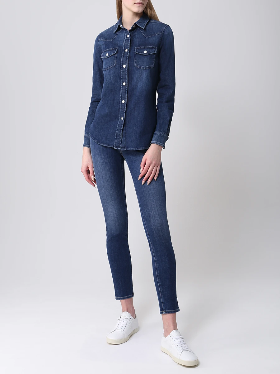 Джинсы хлопковые укороченные