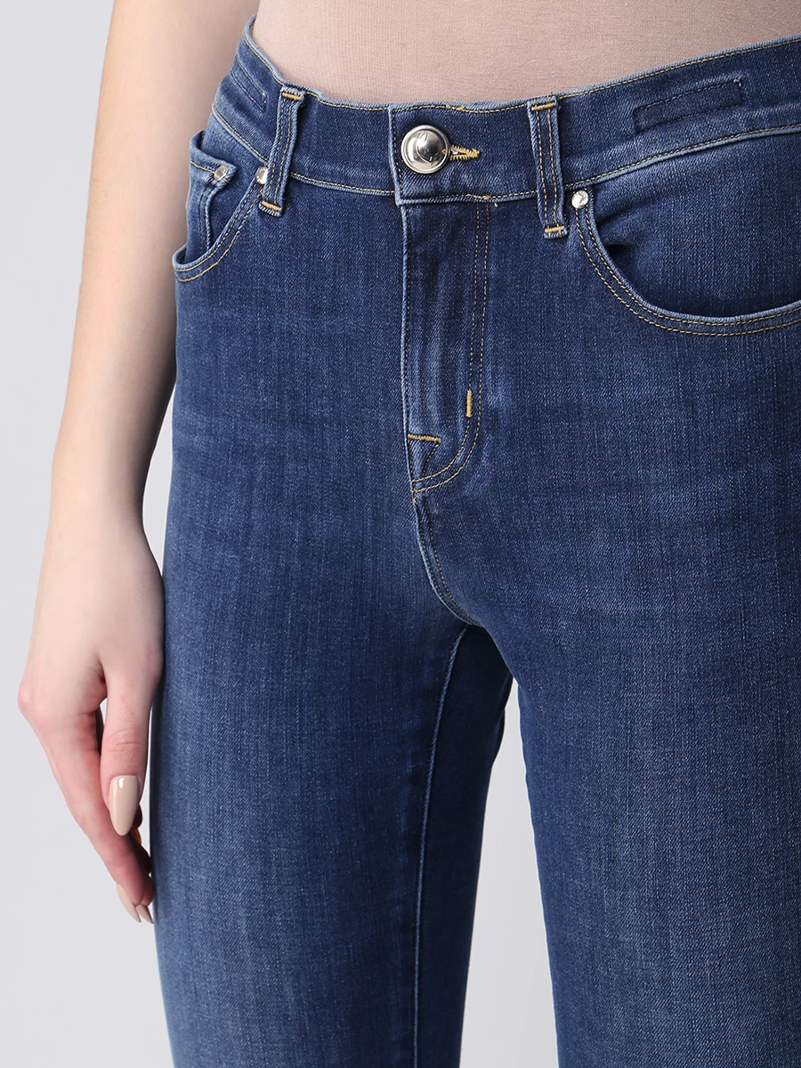 Джинсы хлопковые укороченные