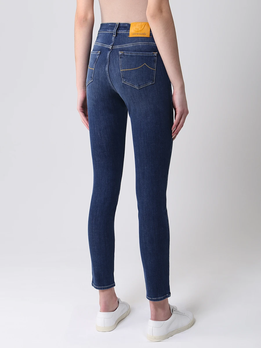 Джинсы хлопковые укороченные