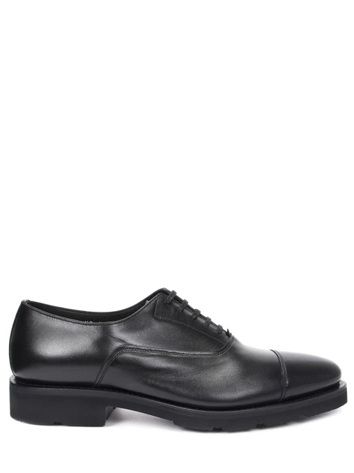 Оксфорды кожаные на меху SANTONI