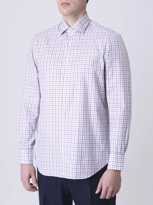 Рубашка Tailored Fit в клетку CESARE ATTOLINI