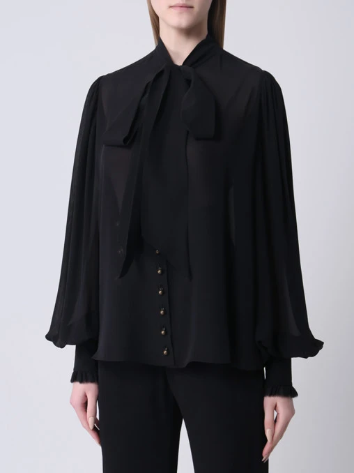 Блуза шелковая BALMAIN