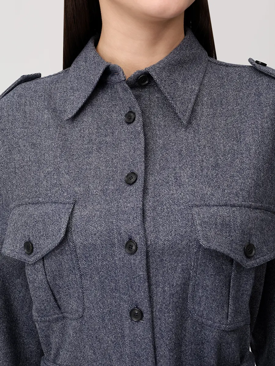 Платье шерстяное