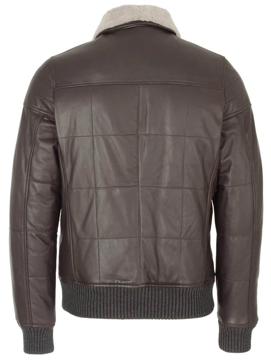 Куртка утепленная кожаная