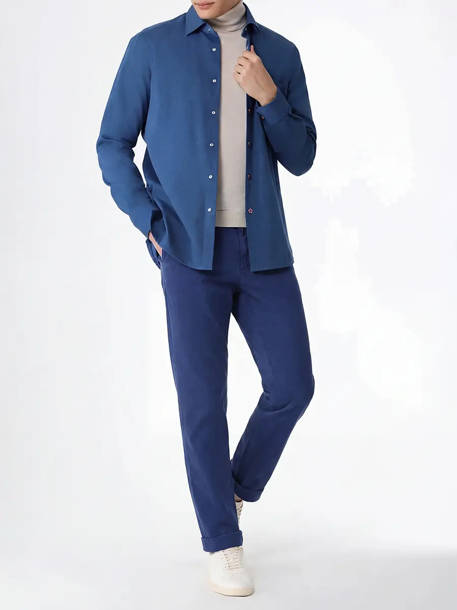 Брюки с подворотами