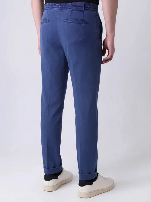 Брюки с подворотами KITON
