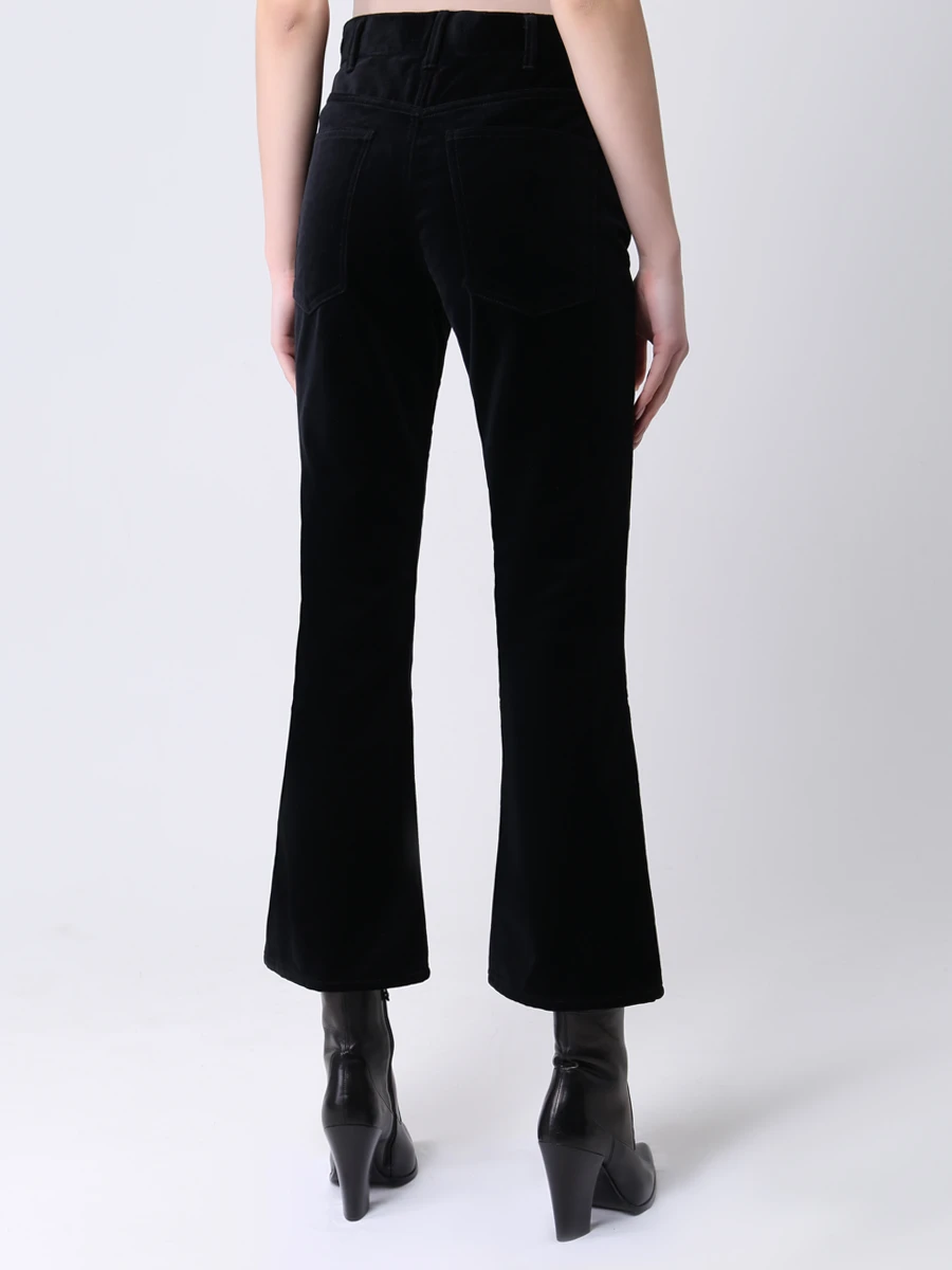 Брюки-клеш бархатные